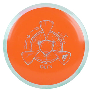 Axiom Disc Golf Neutron Defy Distance Driver 11/5/-1/3 Mango/Aquamarine White 164 grams