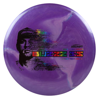 Discraft Disc Golf 2026 Ezra Robinson Tour Series Buzzz SS Purple/Rainbow Lines 177-180g