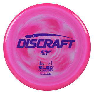 Discraft Disc Golf ESP Sled Putt and Approach 3/2/-1/2 Pink Grey/Purple 177g