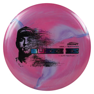 Discraft Disc Golf 2026 Ezra Robinson Tour Series Buzzz SS Pink Blue/Blue Metallic 175-176g