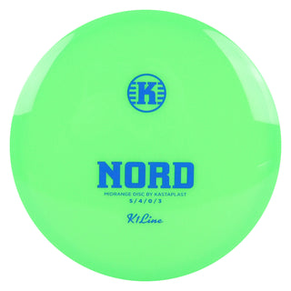 Kastaplast Disc Golf K1 Nord Midrange Disc 5/4/0/3 Green/Blue 176 grams