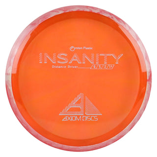 Axiom Disc Golf Proton Insanity Distance Driver 9/5/-2/1.5 Orange/Red Blend 173 grams