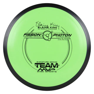 MVP Disc Golf Fission Elaine King Photon Distance Driver 11/5/-1/2.5 Lima Bean 149 grams