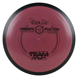 MVP Disc Golf Fission Elaine King Photon Distance Driver 11/5/-1/2.5 Dark Red 160 grams