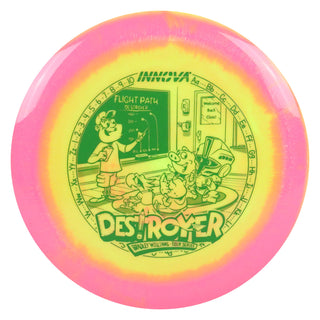 Innova Disc Golf Bradley Williams Tour Series Halo Star Destroyer Distance Driver 12/5/-1/3 Pink Yellow/Green 158 grams