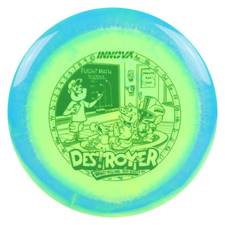 Innova Disc Golf Bradley Williams Tour Series Halo Star Destroyer Distance Driver 12/5/-1/3 Blue Yellow/Grey 156 grams