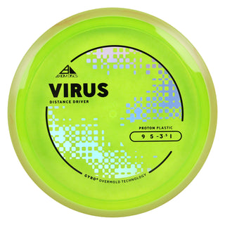 Axiom Discs Project Lab Coat Proton Virus Distance Driver 9/5/-3.5/1 DayGlo/Yellow 172 grams