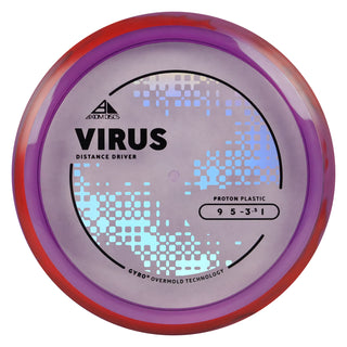 Axiom Discs Project Lab Coat Proton Virus Distance Driver 9/5/-3.5/1 Purple/Red Purple 161 grams