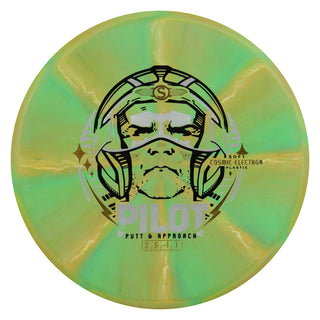 Streamline Disc Golf Cosmic Electron Pilot Soft Putter 2/5/-1/1 Green Orange 172 grams