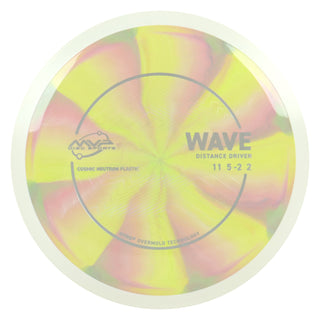 MVP Discs Sports Project Lab Coat Cosmic Neutron Wave Distance Driver 11/5/-2/2 Yellow Pink 163 grams