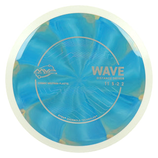 MVP Discs Sports Project Lab Coat Cosmic Neutron Wave Distance Driver 11/5/-2/2 Blue Orange 173 grams
