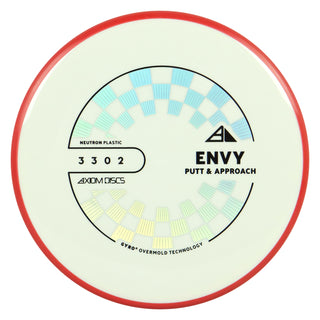 Axiom Discs Project Lab Coat Neutron Envy Putter 3/3/0/2 White/Red 174 grams