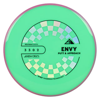 Axiom Discs Project Lab Coat Neutron Envy Putter 3/3/0/2 Green/Pink Blue 166 grams