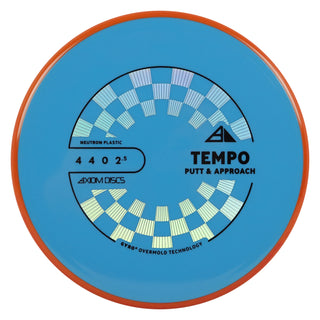 Axiom Discs Project Lab Coat Neutron Tempo Putter 4/4/0/2.5 Blue/Red Orange 166 grams