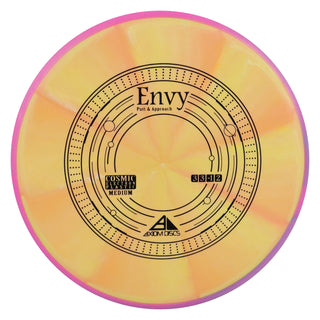 Axiom Disc Golf Cosmic Electron Envy Putter 3/3/0/2 Mango/Purple 172 grams