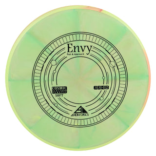 Axiom Disc Golf Cosmic Electron Envy Soft Putter 3/3/0/2 Yellow Green/Yellow Pink 173 grams
