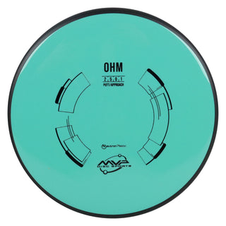 MVP Disc Golf Neutron Ohm Putter 2/5/0/1 Teal 175 grams