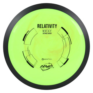 MVP Disc Golf Neutron Relativity Distance Driver 14.5/5.5/-3/1.5 Neon Green Orange 174 grams