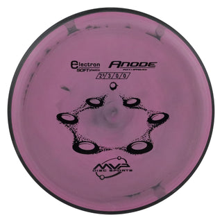 MVP Disc Golf Electron Soft Anode Putt and Approach 2.5/3/0/0.5 Purple Black 171 grams
