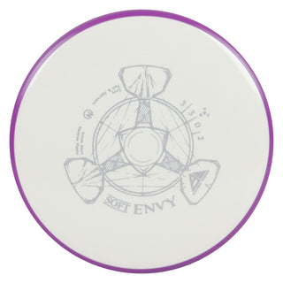 Axiom Disc Golf Neutron Envy Soft Putter 3/3/0/2 White/Purple 174 grams