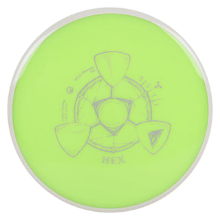Axiom Disc Golf Neutron Hex Midrange Driver 5/5/-1/1 Lime/White 176 grams