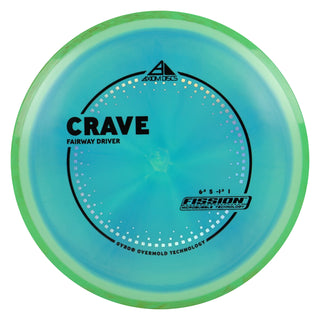 Axiom Discs Project Lab Coat Fission Crave Fairway Driver 6.5/5/-1.5/1 Mint Blue/Green Red 153 grams