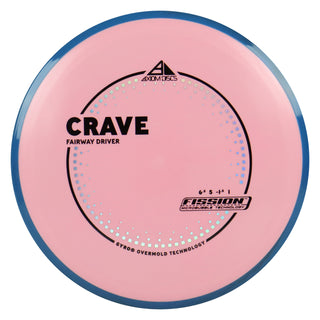 Axiom Discs Project Lab Coat Fission Crave Fairway Driver 6.5/5/-1.5/1 Pink/Navy 140 grams
