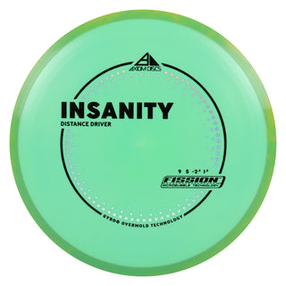Axiom Discs Project Lab Coat Fission Insanity Distance Driver 9/5/-2.5/1.5 Teal/Teal Yellow 160 grams