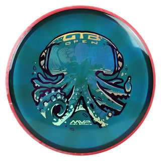 Axiom Discs Project Lab Coat OTB Open 2026 Proton Soft Proxy Putt and Approach Turquoise/Red White 172 grams
