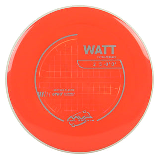 MVP Discs Sports Project Lab Coat Neutron Watt Putt and Approach 2/5/-0.5/0.5 Orange 175 grams