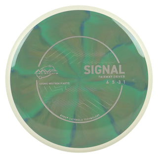 MVP Discs Sports Project Lab Coat Cosmic Neutron Signal Fairway Driver 6/5/-3/1 Green Orange 162 grams