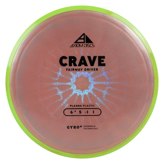 Axiom Discs Project Lab Coat Plasma Crave Fairway Driver 6.5/5/-1/1 Pink/Lime Red 168 grams