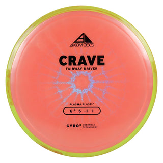 Axiom Discs Project Lab Coat Plasma Crave Fairway Driver 6.5/5/-1/1 Peach/Yellow Red 162 grams