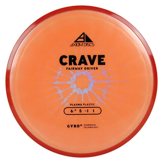 Axiom Discs Project Lab Coat Plasma Crave Fairway Driver 6.5/5/-1/1 Peach/Red 173 grams