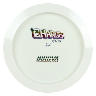 Innova Disc Golf Star Charger All White Bottom Stamp Driver 13/5/-1/2 Rainbow Stamp 167 grams