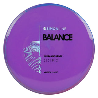 Axiom Disc Golf Neutron Balance Simon Lizotte Edition Midrange 5/5/0/2 Purple/Purple Blend 167 grams
