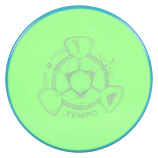 Axiom Disc Golf Neutron Tempo Putter 4/4/0/2.5 Neon Green/Blue Blend 167 grams