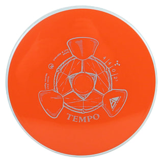Axiom Disc Golf Neutron Tempo Putter 4/4/0/2.5 Orange/White Blue 169 grams