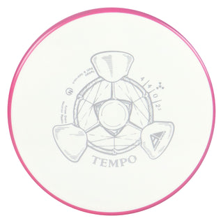 Axiom Disc Golf Neutron Tempo Putter 4/4/0/2.5 White/Dark Pink 174 grams