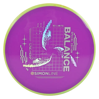 Axiom Disc Golf Neutron Balance Simon Lizotte Edition SE Midrange 5/5/0/2 Purple/Yellow Blend 176 grams