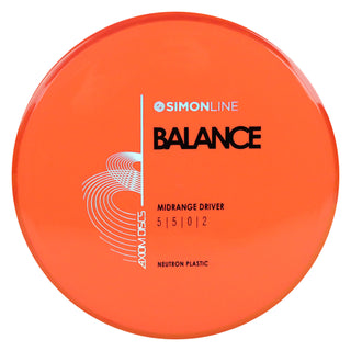 Axiom Disc Golf Neutron Balance Simon Lizotte Edition Midrange 5/5/0/2 Orange/Orange Red 169 grams
