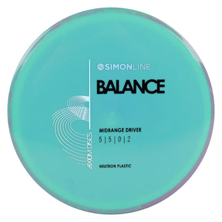 Axiom Disc Golf Neutron Balance Simon Lizotte Edition Midrange 5/5/0/2 Teal/Teal Blend 177 grams