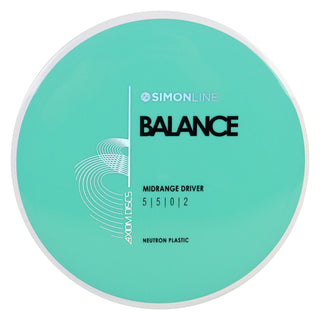 Axiom Disc Golf Neutron Balance Simon Lizotte Edition Midrange 5/5/0/2 Teal/White 169 grams