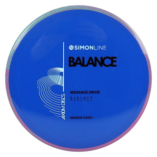 Axiom Disc Golf Neutron Balance Simon Lizotte Edition Midrange 5/5/0/2 Dark Blue/Pink Teal 171 grams