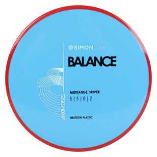 Axiom Disc Golf Neutron Balance Simon Lizotte Edition Midrange 5/5/0/2 Light Blue/Red 175 grams