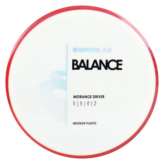 Axiom Disc Golf Neutron Balance Simon Lizotte Edition Midrange 5/5/0/2 White/Red Blend 176 grams