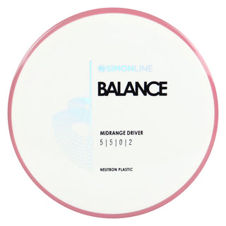 Axiom Disc Golf Neutron Balance Simon Lizotte Edition Midrange 5/5/0/2 White/Dark Blush 177 grams