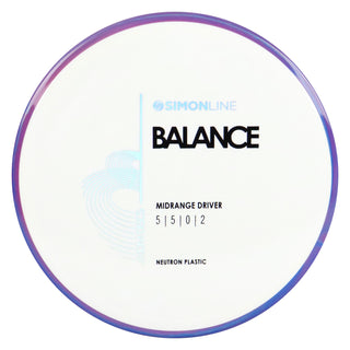 Axiom Disc Golf Neutron Balance Simon Lizotte Edition Midrange 5/5/0/2 White/Purple Pink 169 grams