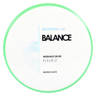 Axiom Disc Golf Neutron Balance Simon Lizotte Edition Midrange 5/5/0/2 White/Green Red 176 grams