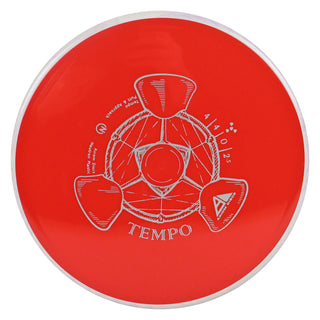 Axiom Disc Golf Neutron Tempo Putter 4/4/0/2.5 Red/White Lavender 175 grams